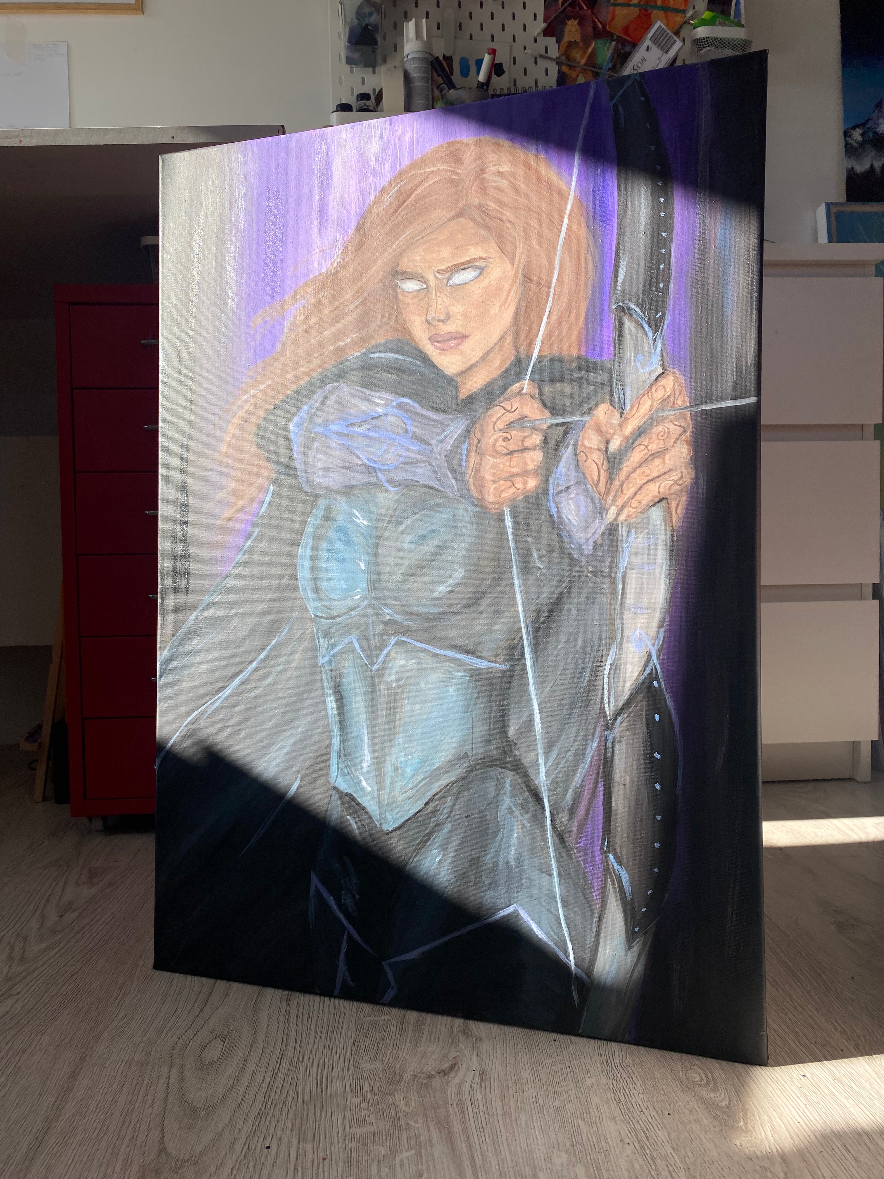 Huntress - canvas painting / ORIGINAL