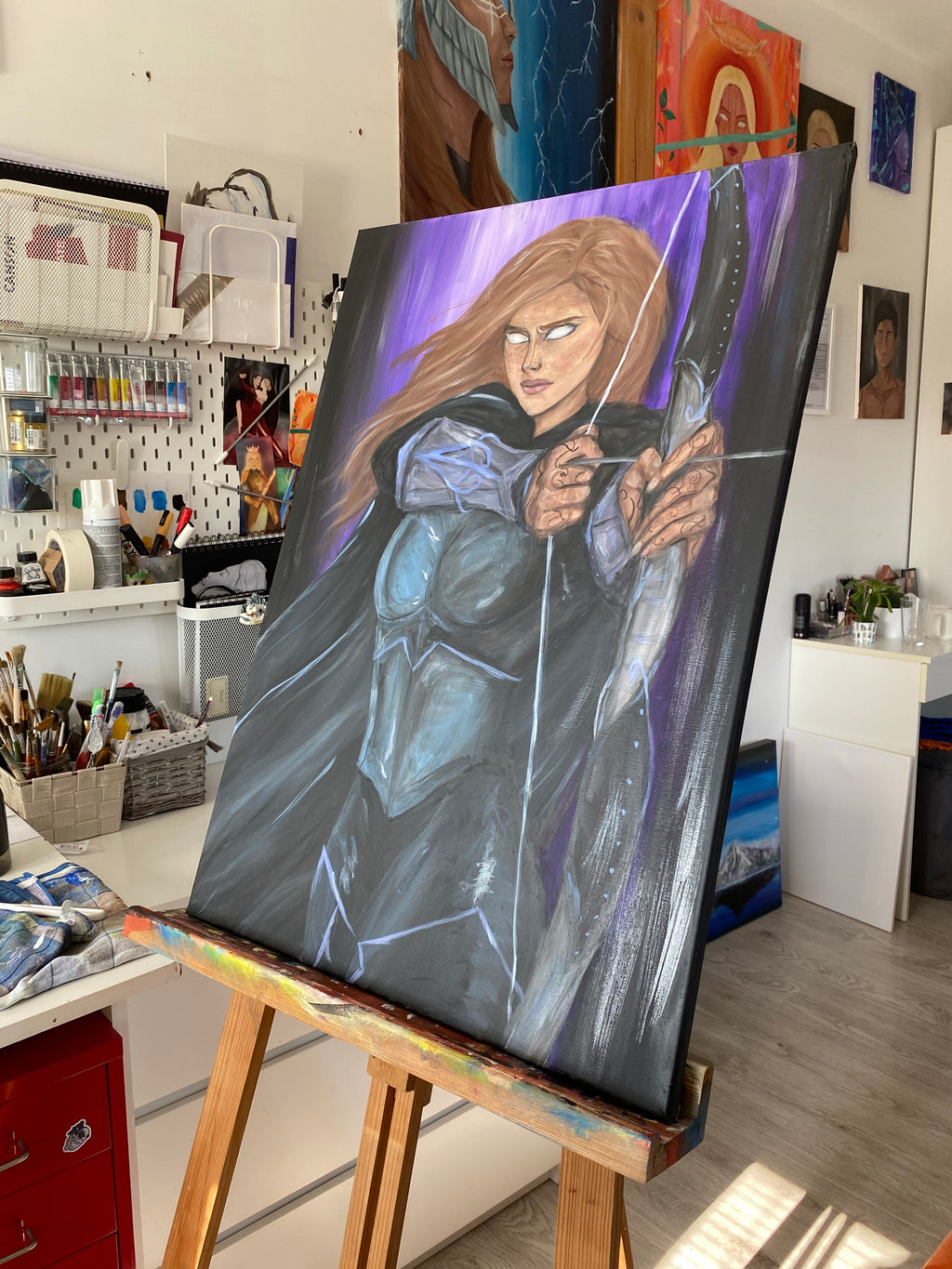 Huntress - canvas painting / ORIGINAL