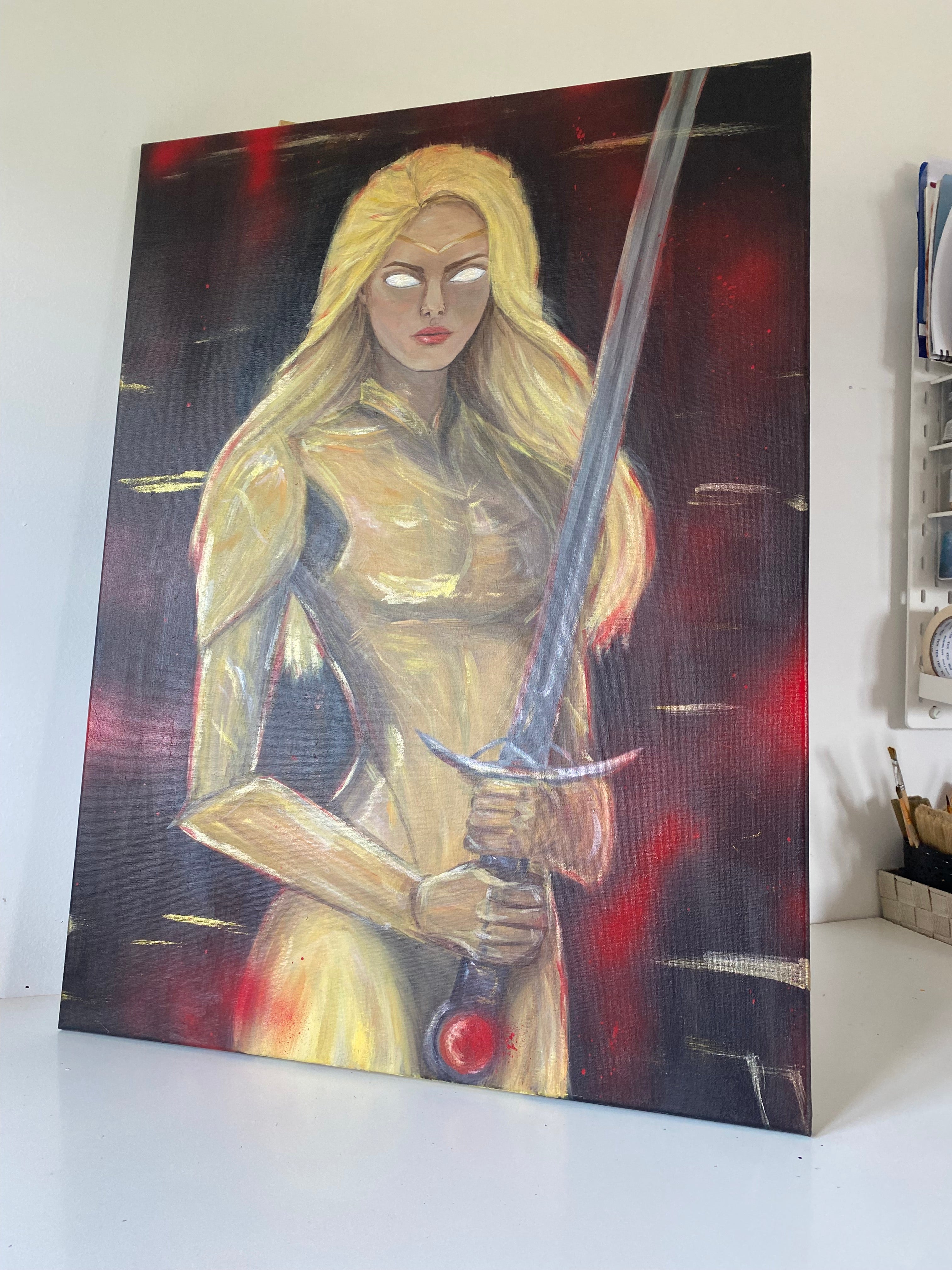 God Killer - canvas painting / ORIGINAL