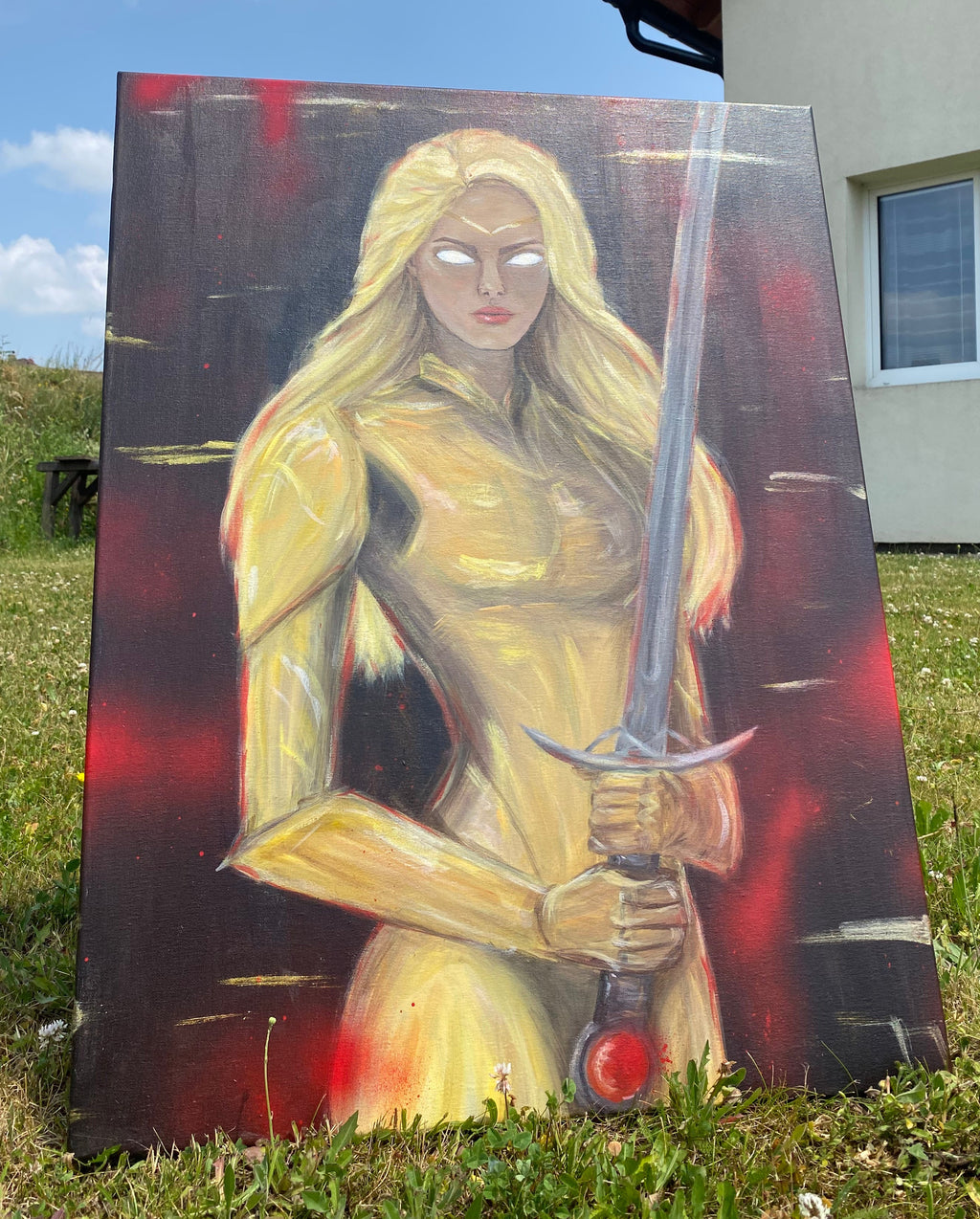 God Killer - canvas painting / ORIGINAL