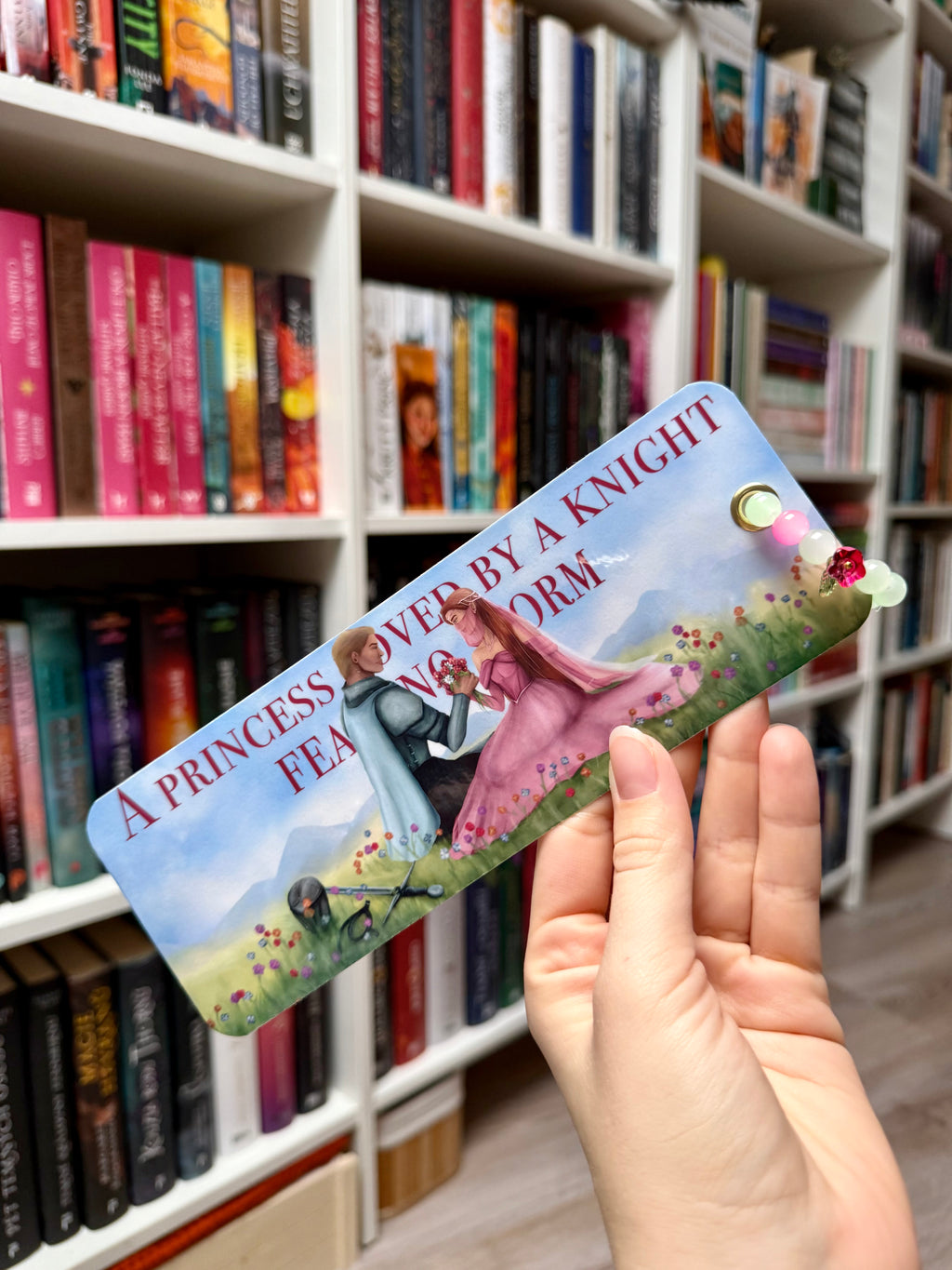 Knight & Princess - knižní záložka s ozdobou