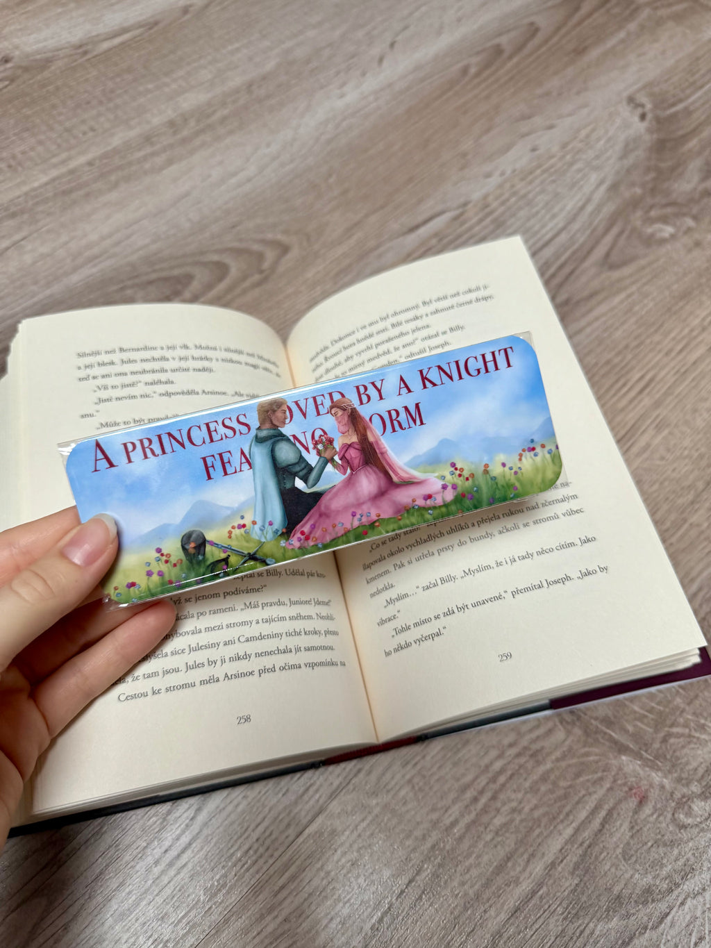 knight & princess - knižní záložka (malá)