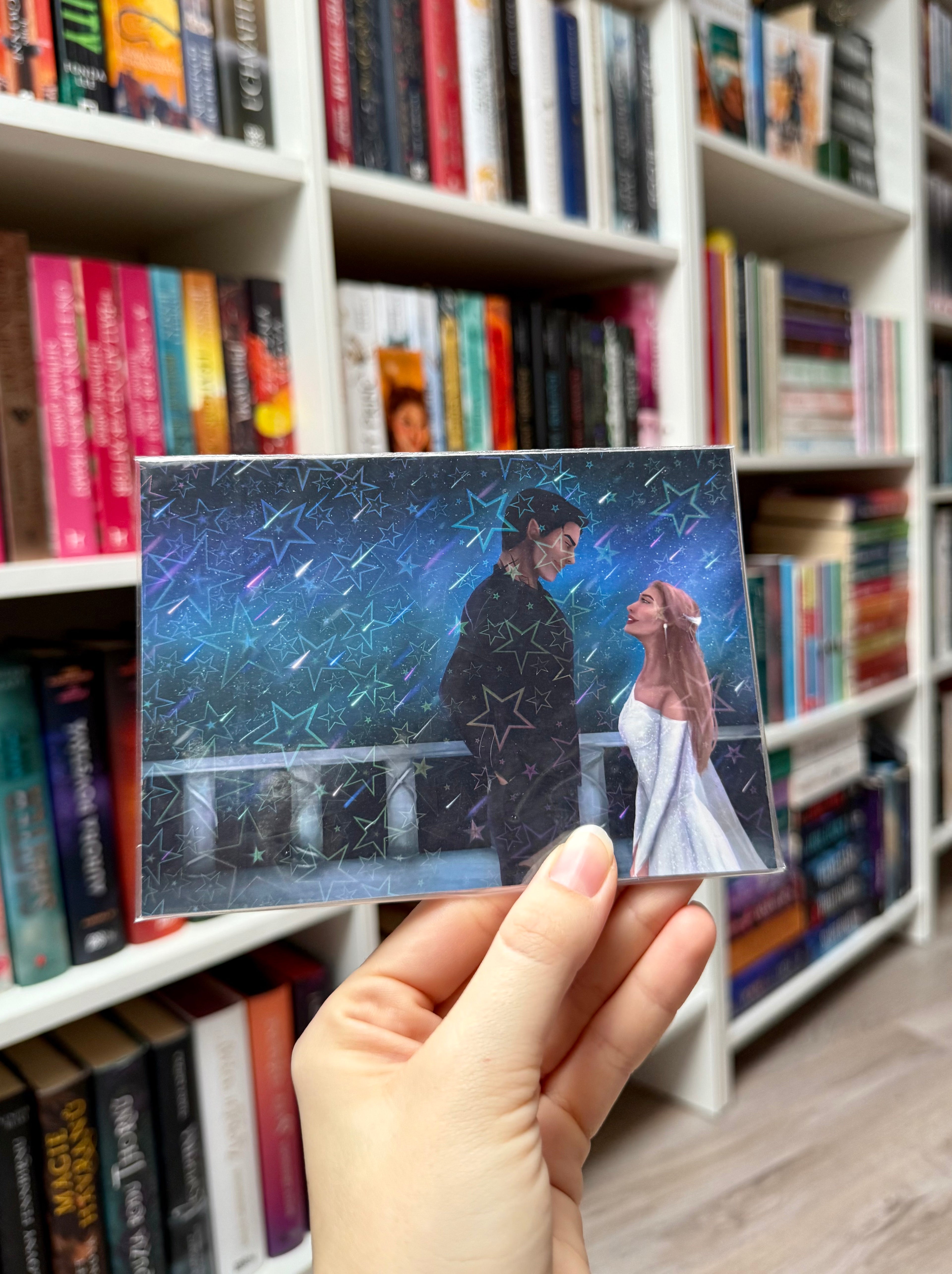 stars are falling - postcard