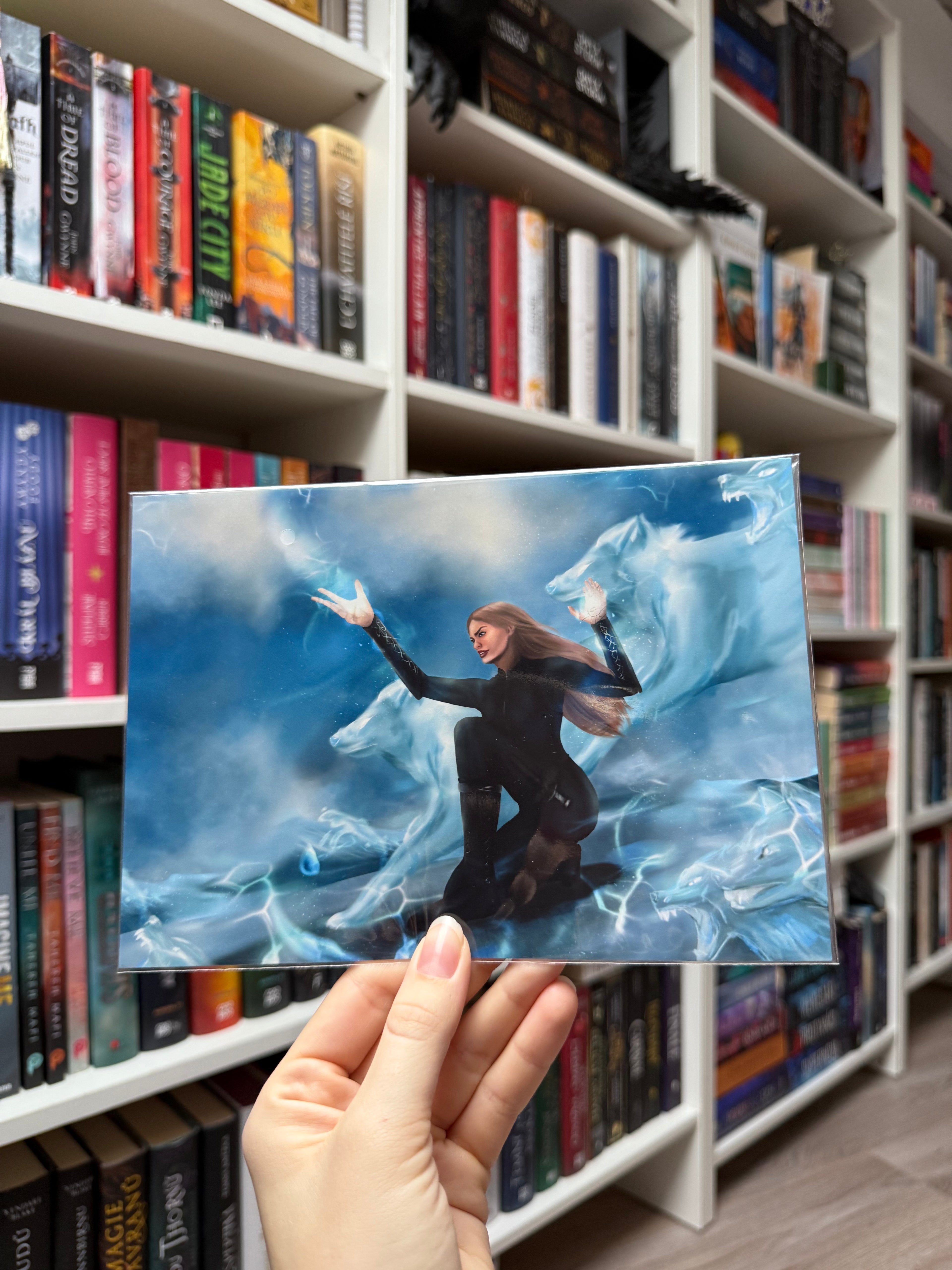 High Lady and her wolfs - Fan Art Print (horizontal)