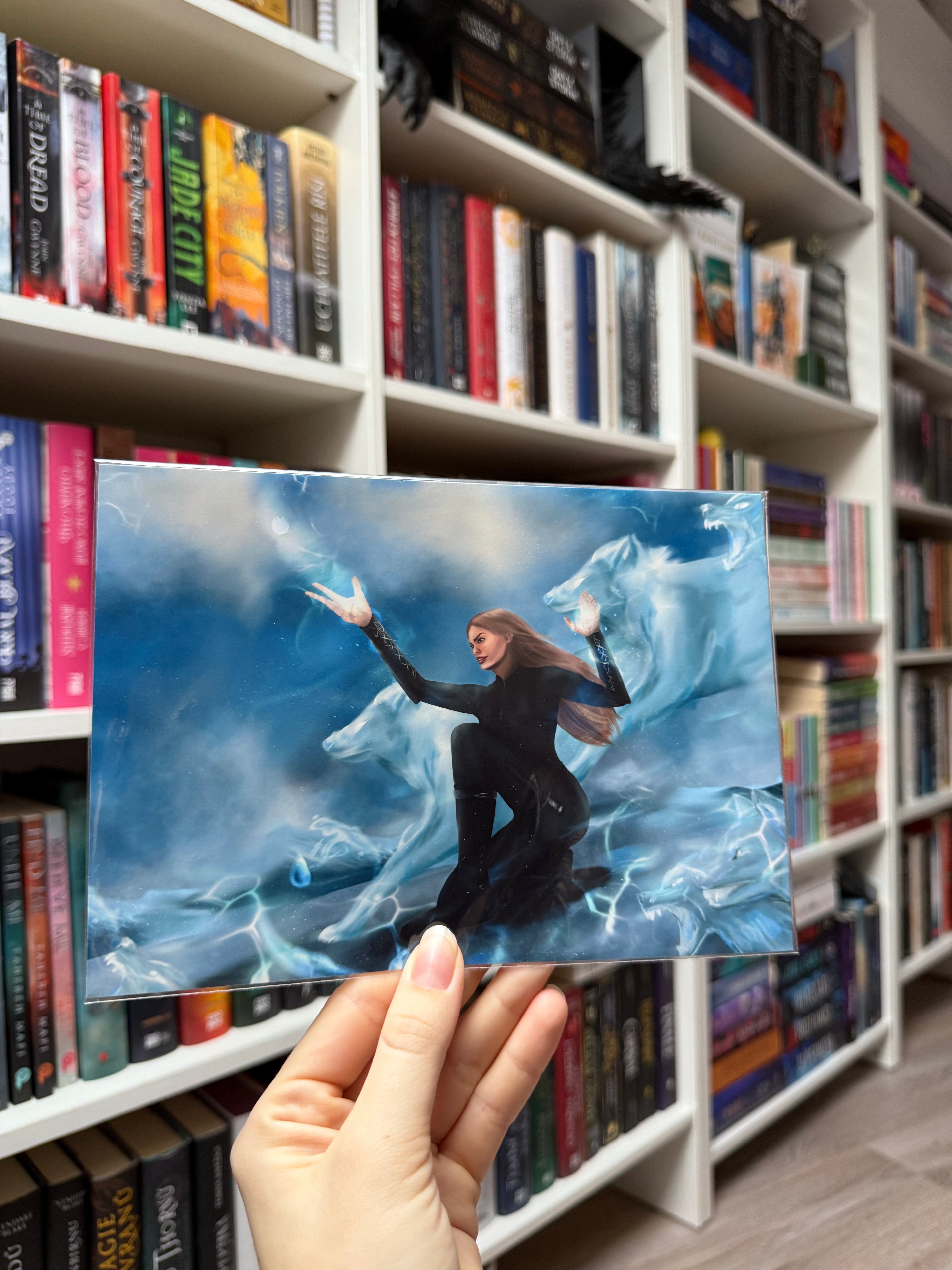 High Lady and her wolfs - Fan Art Print (horizontal)