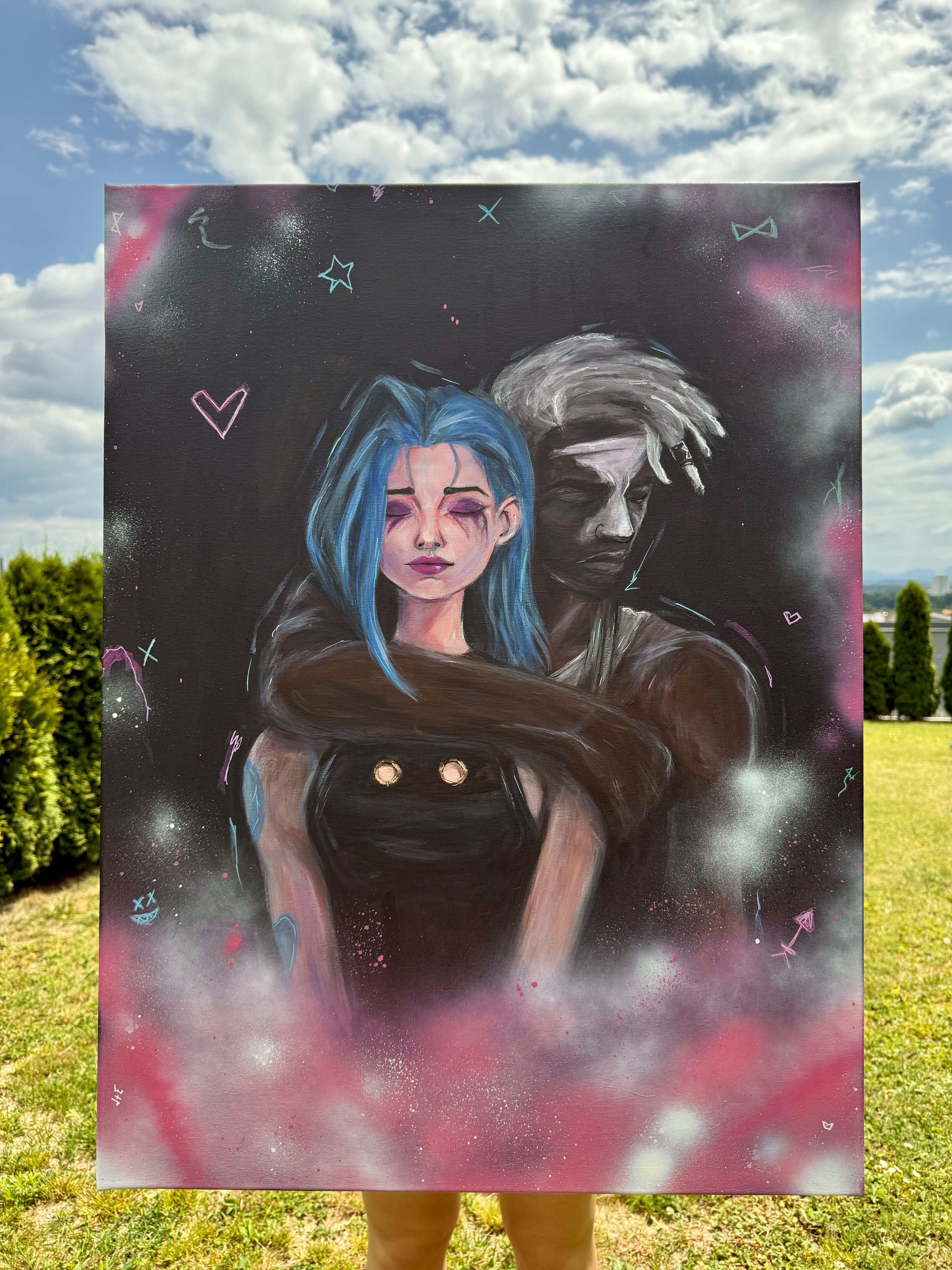 In Other Universe - canvas painting / ORIGINAL
