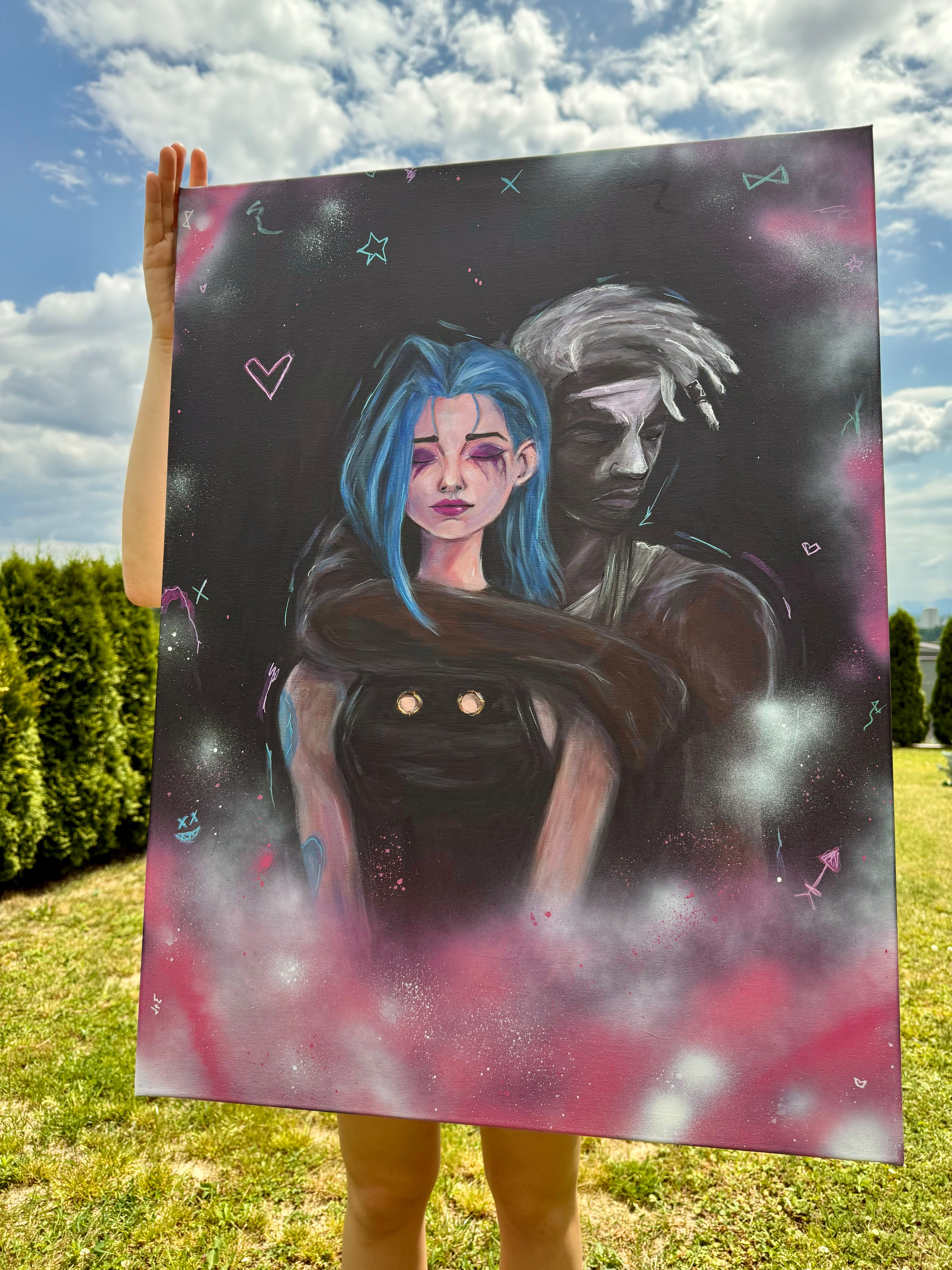 In Other Universe - canvas painting / ORIGINAL
