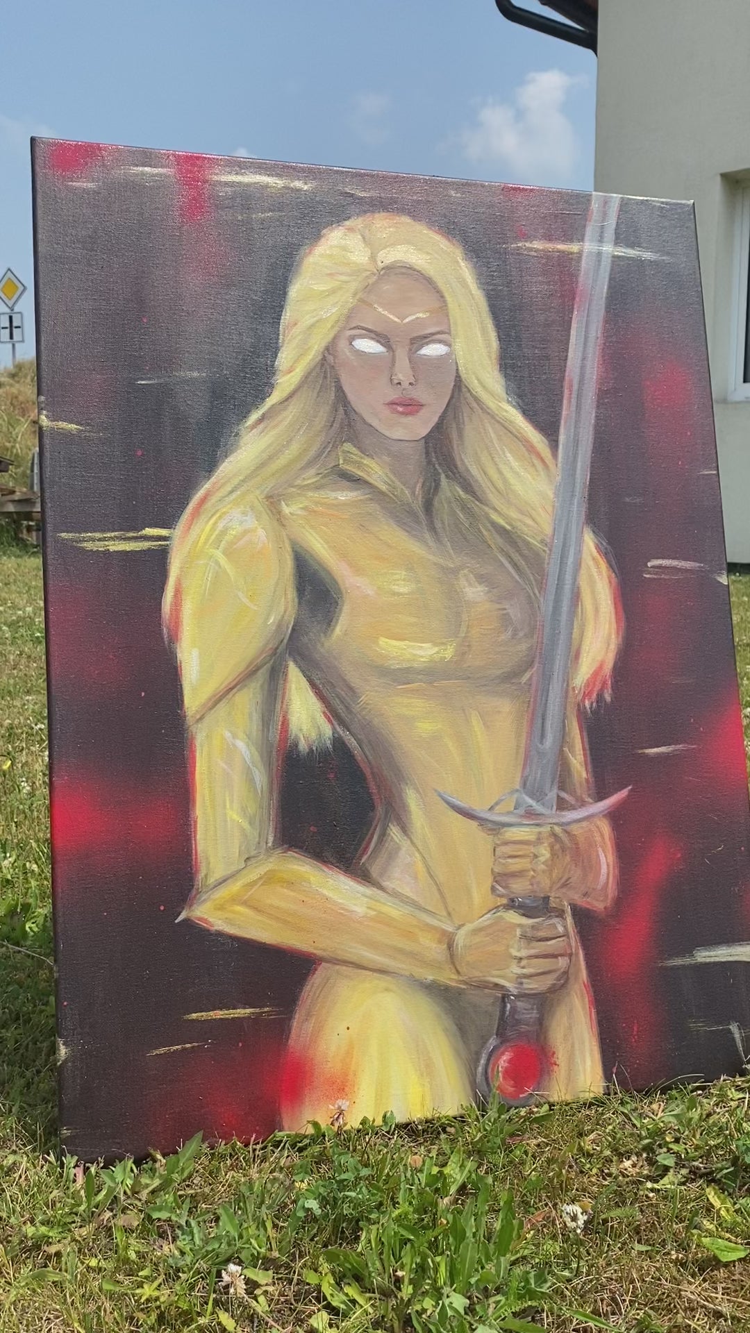 God Killer - canvas painting / ORIGINAL