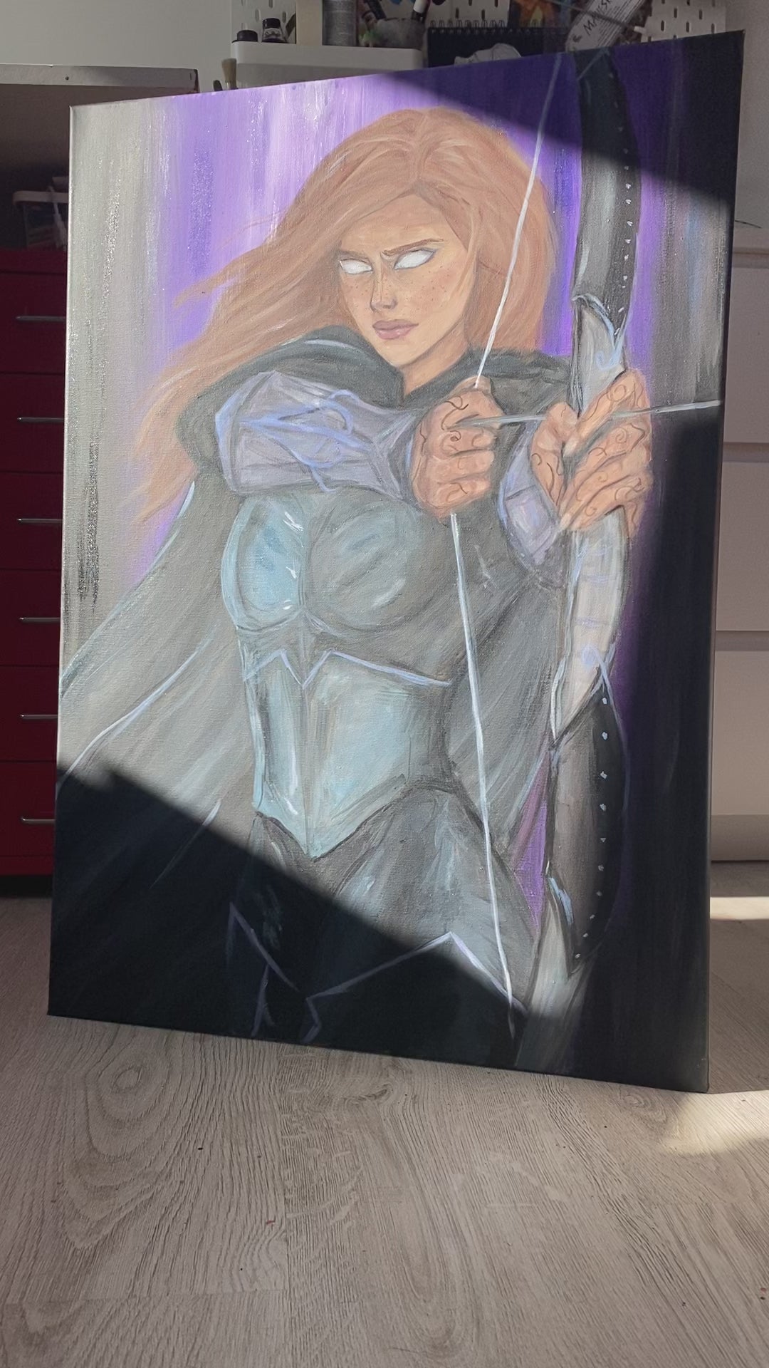 Huntress - canvas painting / ORIGINAL